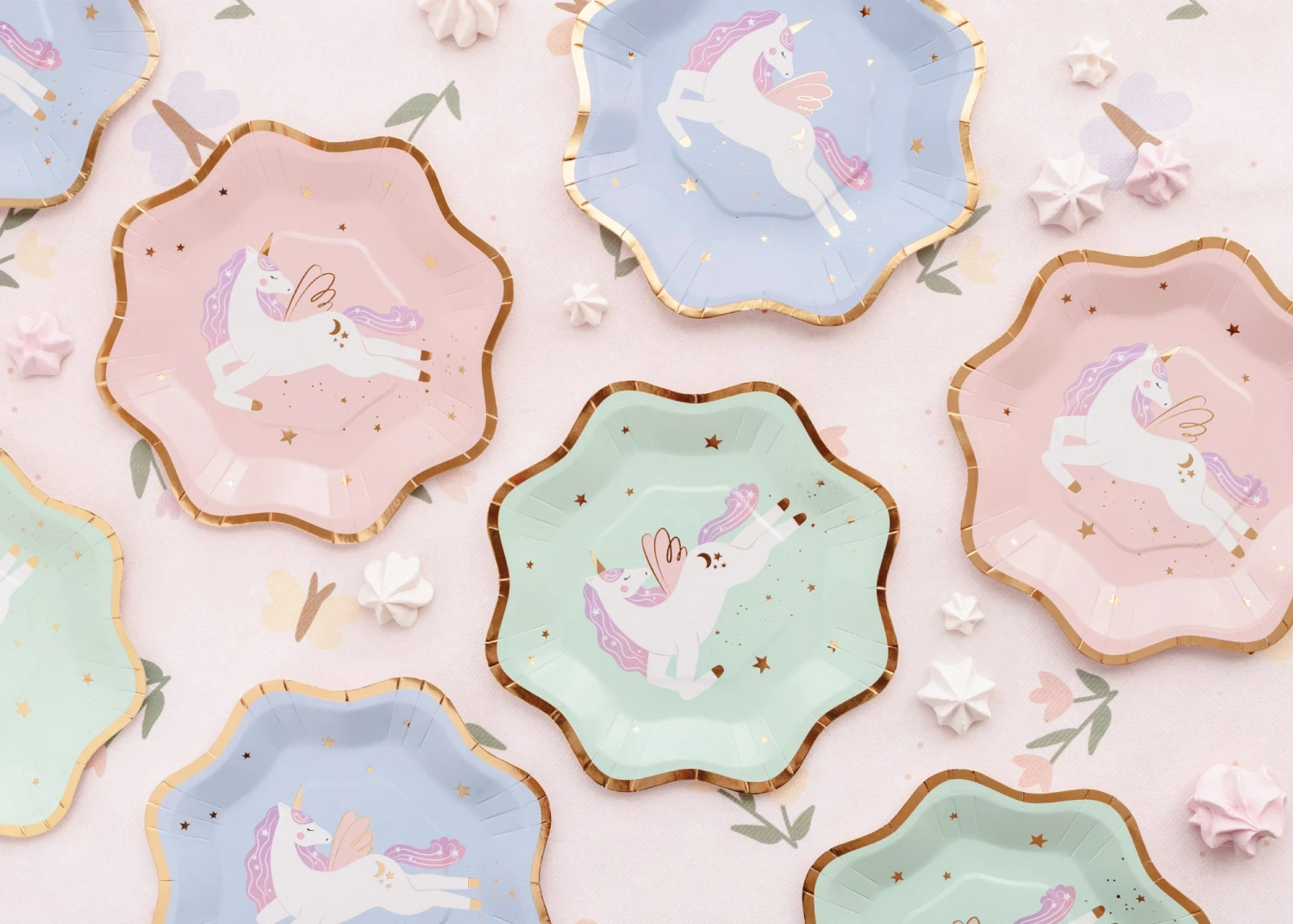 Magical Unicorn Dessert Plate Set 6ct - Image 5