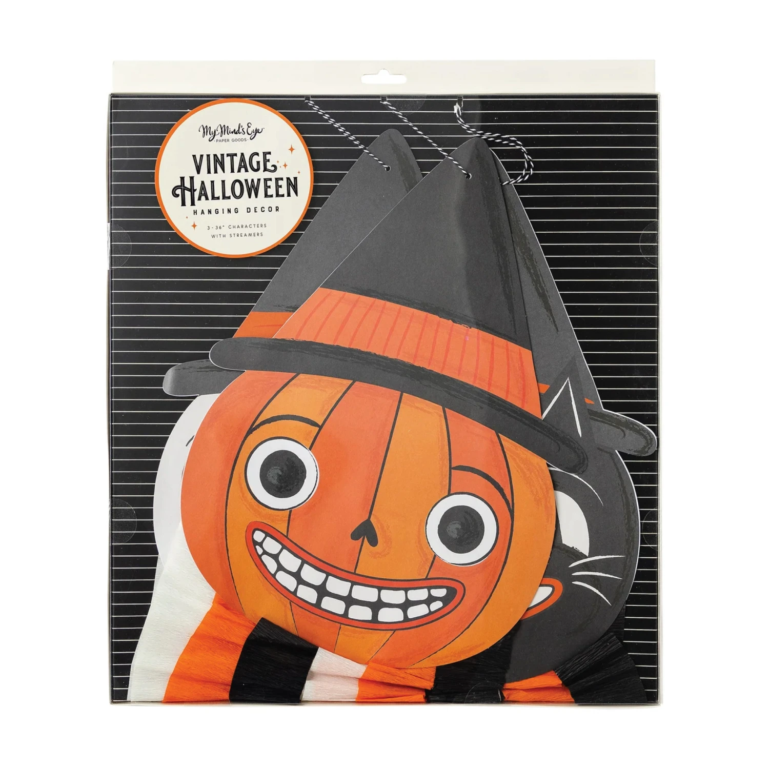 Vintage Halloween Character Hanging Decorations 3ct - Image 4