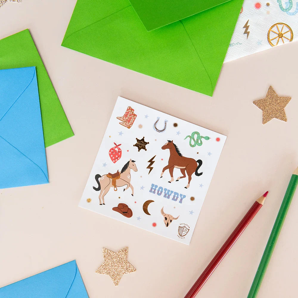 Yeehaw Western Sticker Sheets 4ct - Image 3