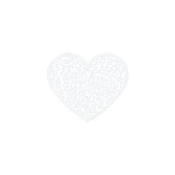 Medium White Heart Cutouts 10ct
