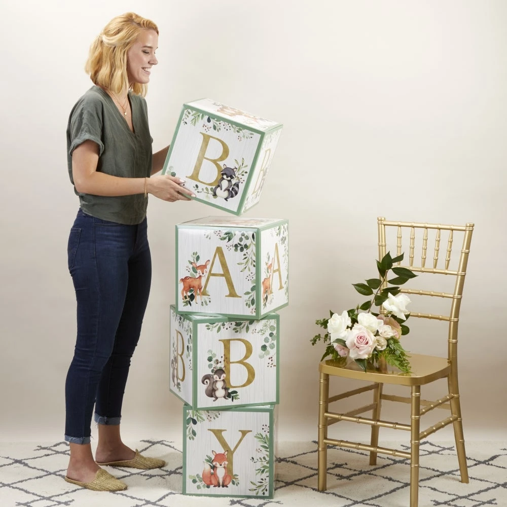 Woodland Baby Block Decorations - Image 6