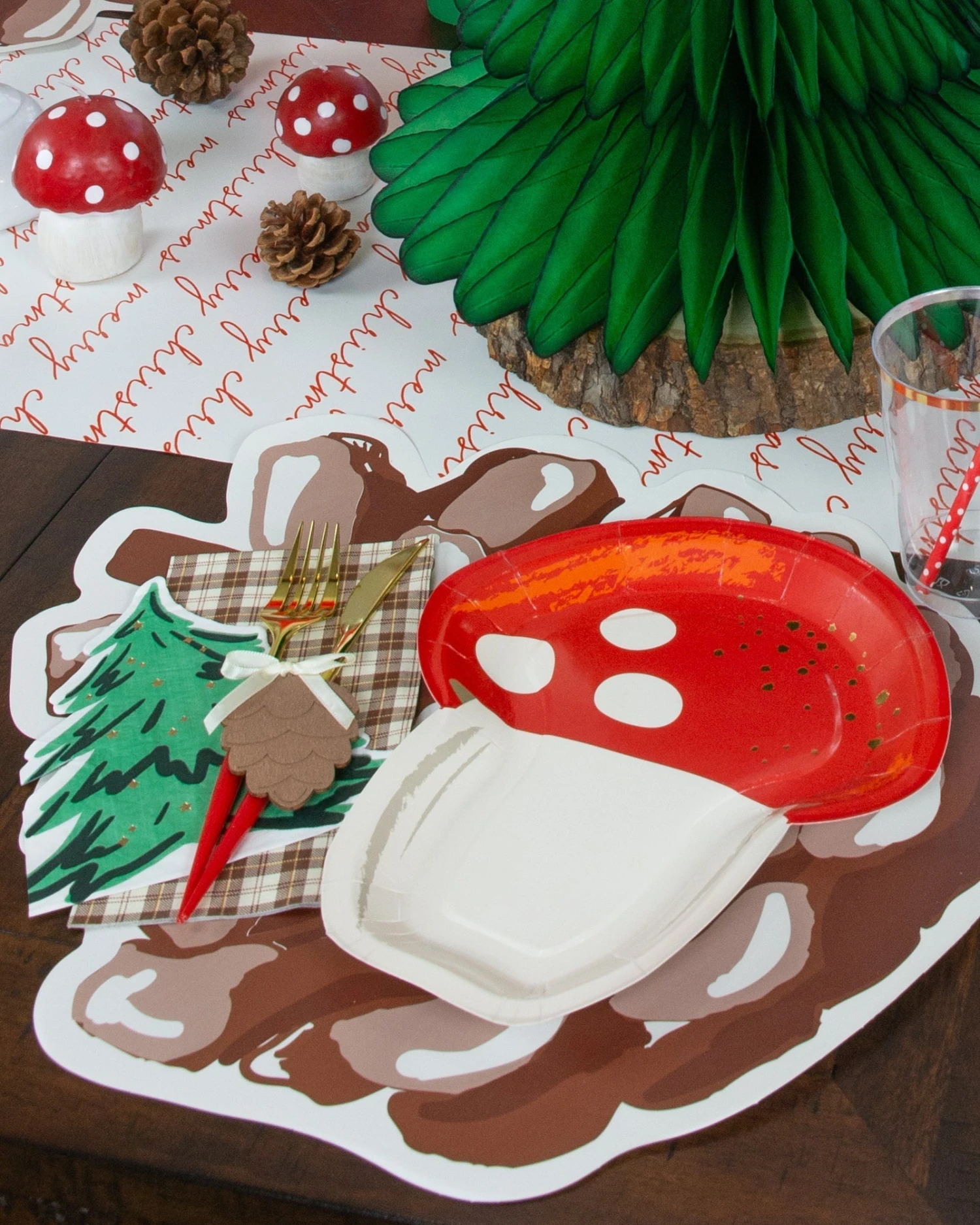 Talking Tables Small Red Mushroom Candle - Image 5